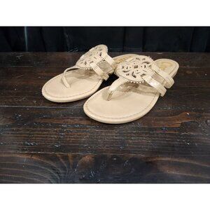 Circus NY By Sam Edelman Canyon Tan Medallion Flat Sandals Size 8